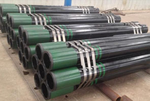 API 5L X46 SAW Pipe packed in MD Exports LLP's stockyard